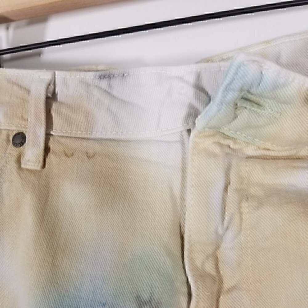 PAIGE Jimmy Jimmy Short Acid Wash Jean Shorts 30 - Picture 3 of 7